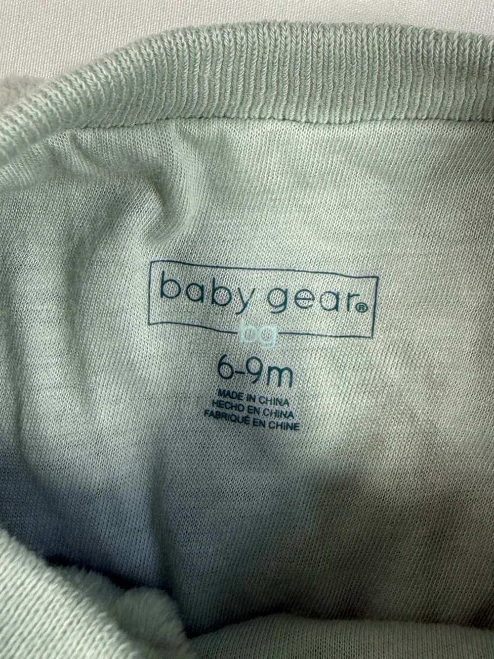 NWT BABY GEAR Unisex Dino Plush Footie Sleeper 6-9M Sage Green Cozy Soft NEW